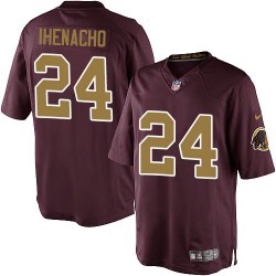 Nike Youth Limited Burgundy Red 80th Anniversary Alternate Jersey Washington Redskins Duke Ihenacho 24