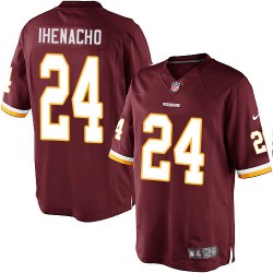Nike Youth Limited Burgundy Red Home Jersey Washington Redskins Duke Ihenacho 24