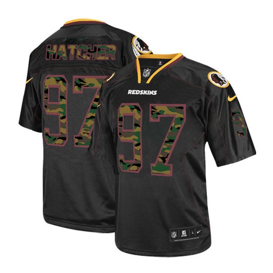 Nike Men's Elite Black Camo Fashion Jersey Washington Redskins Jason Hatcher 97