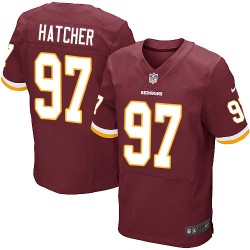 Nike Men's Elite Burgundy Red Home Jersey Washington Redskins Jason Hatcher 97