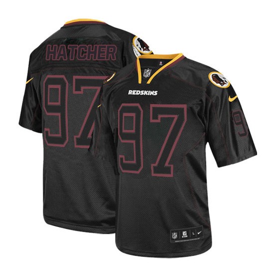 Nike Men's Elite Lights Out Black Jersey Washington Redskins Jason Hatcher 97