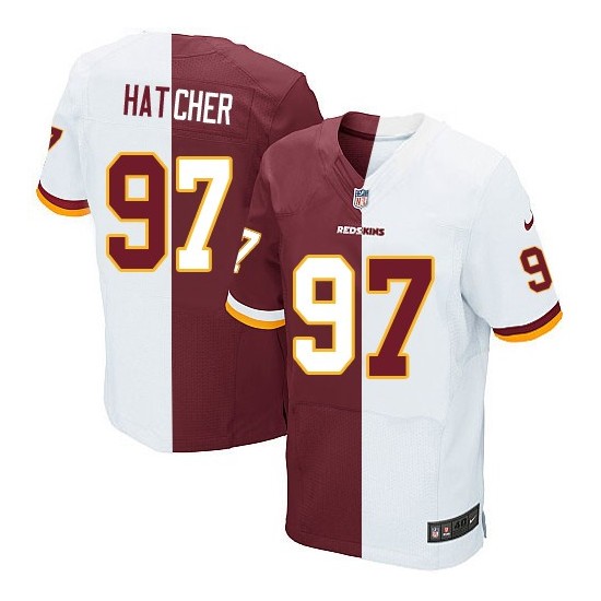 Nike Men's Elite Team/Road Two Tone Jersey Washington Redskins Jason Hatcher 97