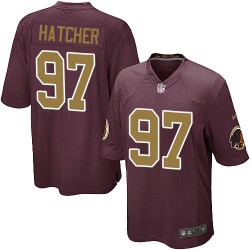 Nike Men's Game Burgundy Red 80th Anniversary Alternate Jersey Washington Redskins Jason Hatcher 97