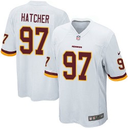 Nike Men's Game White Road Jersey Washington Redskins Jason Hatcher 97