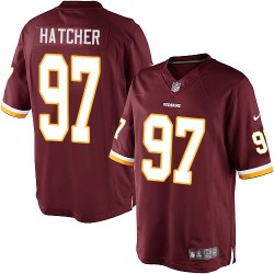 Nike Men's Limited Burgundy Red Home Jersey Washington Redskins Jason Hatcher 97
