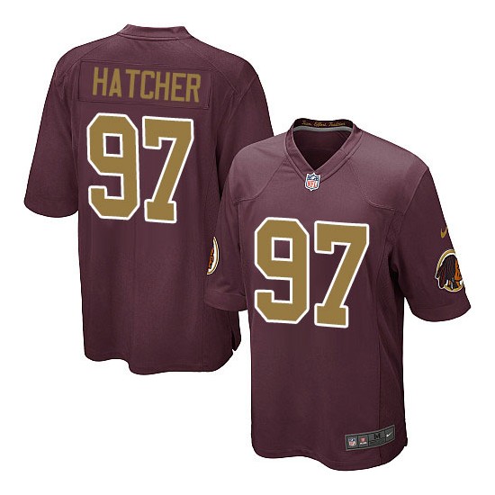 Nike Youth Game Burgundy Red 80th Anniversary Alternate Jersey Washington Redskins Jason Hatcher 97