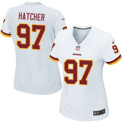 Nike Women's Game White Road Jersey Washington Redskins Jason Hatcher 97