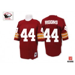 Mitchell and Ness Men's Authentic Burgundy Red Home Throwback Jersey Washington Redskins John Riggins 44