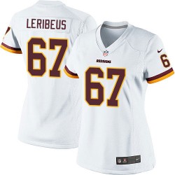 Nike Women's Elite White Road Jersey Washington Redskins Josh Leribeus 67