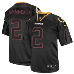 Nike Men's Elite Lights Out Black Jersey Washington Redskins Kai Forbath 2