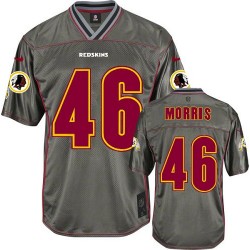 Nike Youth Elite Grey Vapor Jersey Washington Redskins Alfred Morris 46
