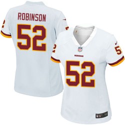 Nike Women's Game White Road Jersey Washington Redskins Keenan Robinson 52